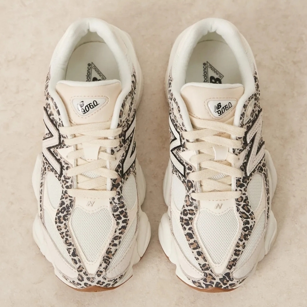 Rare New Balance 9060 Women's  Leopard Sneakers - Picture 3 of 4